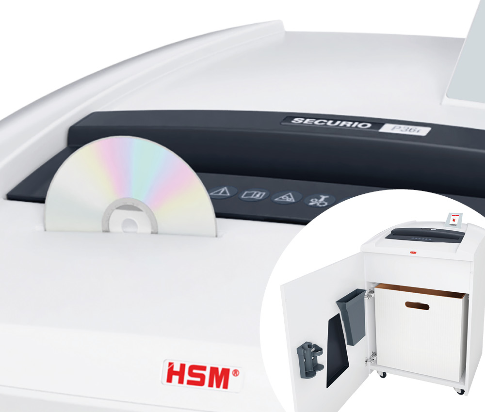 HSM Securio P36i L6 OMDD Combo Paper & Optical Media Shredder Level 6/ -  HSM1854M