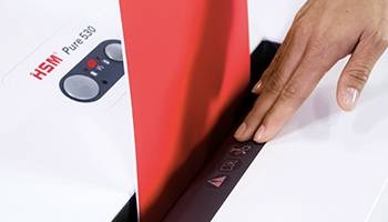 Hohe Anwendersicherheit durch druckempfliches Sicherheitsement