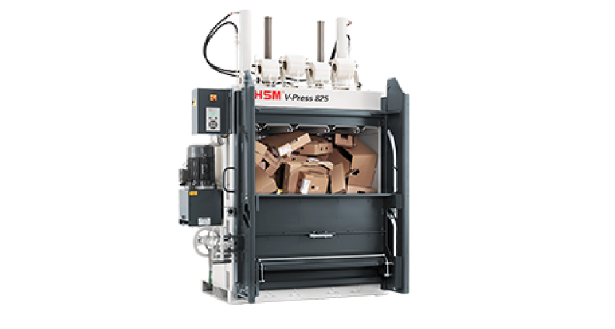 HSM V-Press 825 plus pro - offen mit Karton