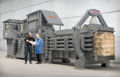 Vollautomatische Kanaleballenpresse HSM VK 15020